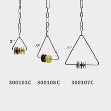 Triangular Rattles with Colored Discs (3 Sizes)