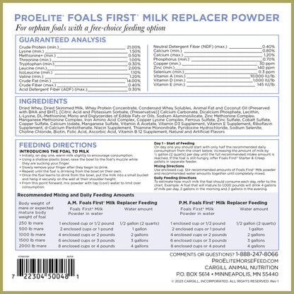 ProElite Foals First Milk Replacer Powder - 22lbs