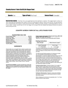 Country Acres Farm Cat All Life Stages 472Q - 40lb