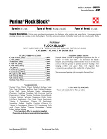 Purina Flock Block 61GP - 25lb