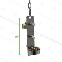 Hanging Stainless Steel Cups Enrichment Device