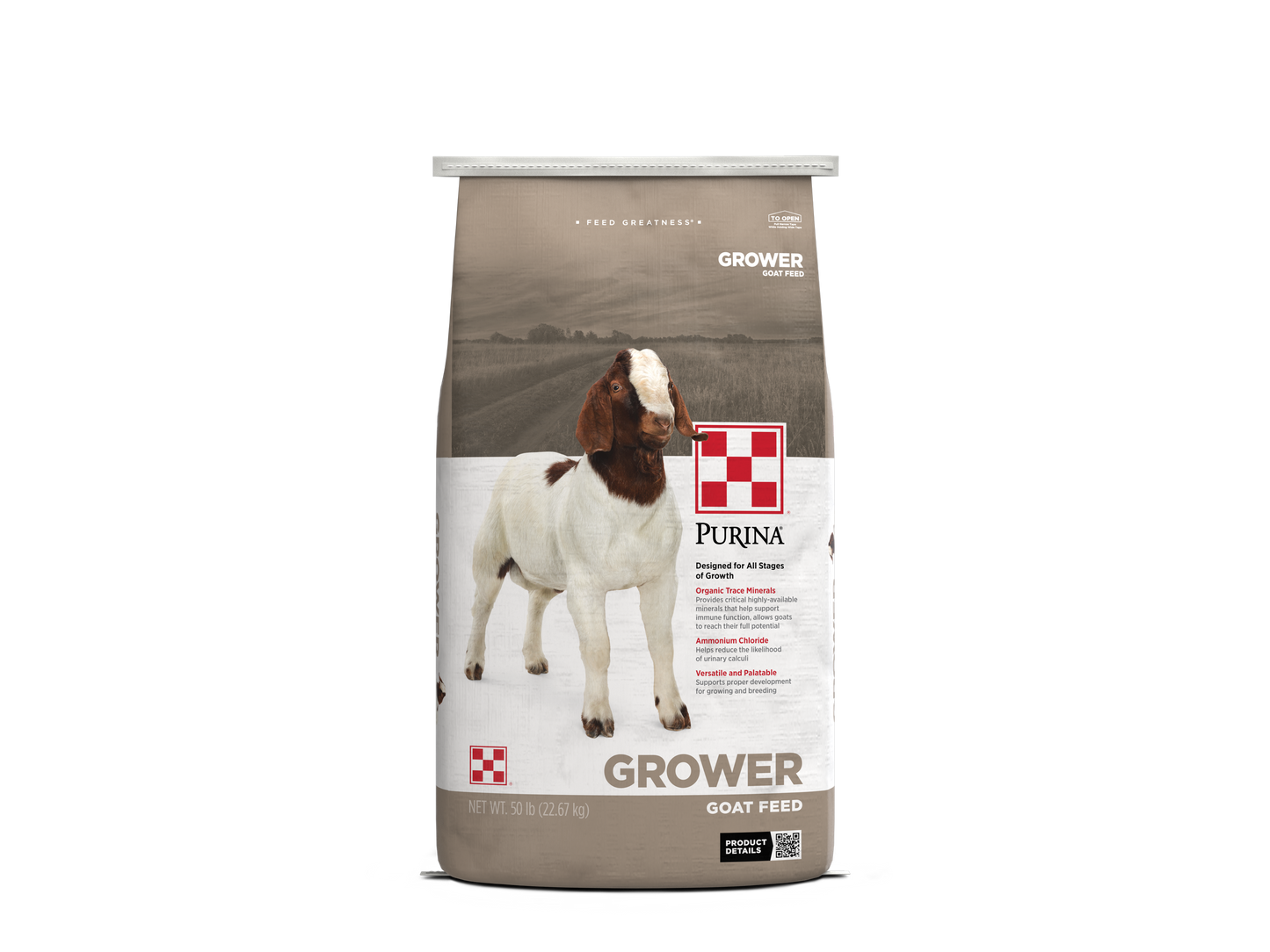 Purina Goat Grow 16 Plus Up DQ .0015 55LX - 50lb