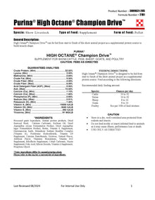 Purina High Octane Champion Drive 21B1 - 40lb