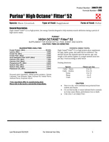 Purina High Octane Fitter 52 21CC - 40lb