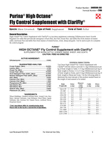 Purina High Octane Show Fly Supplement 219H - 25lb