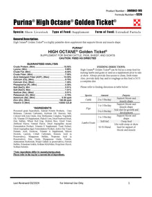 Purina High Octane Golden Ticket 5226 - 40lb