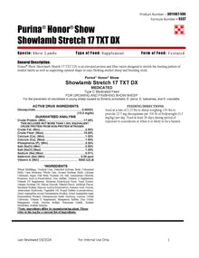Purina Honor Show Lamb Stretch 17 DX 55ST - 50lb