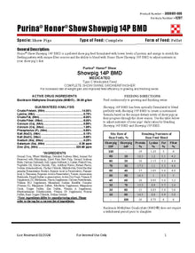 Purina Honor Show Pig 14P BMD 52BT - 50lb