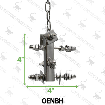 Hanging Stainless Steel Nuts and Bolts Enrichment Device