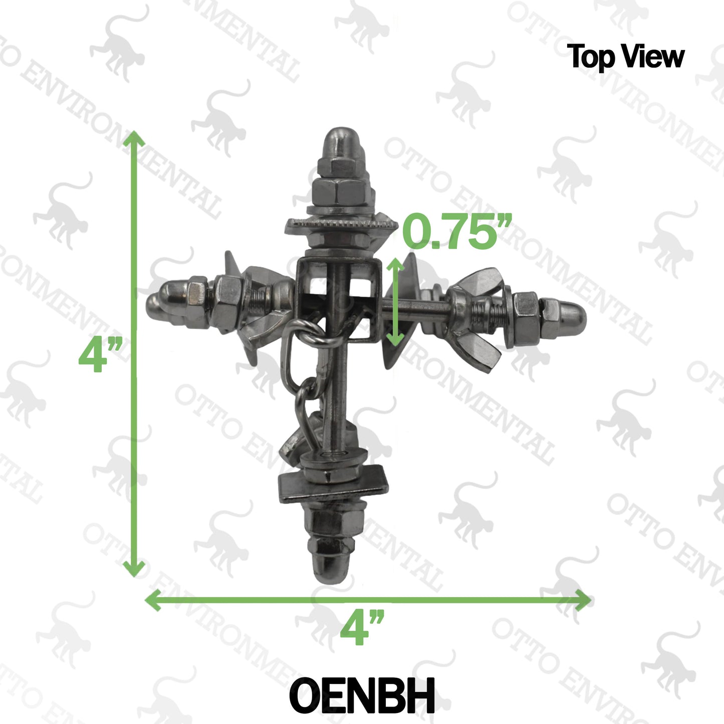 Hanging Stainless Steel Nuts and Bolts Enrichment Device