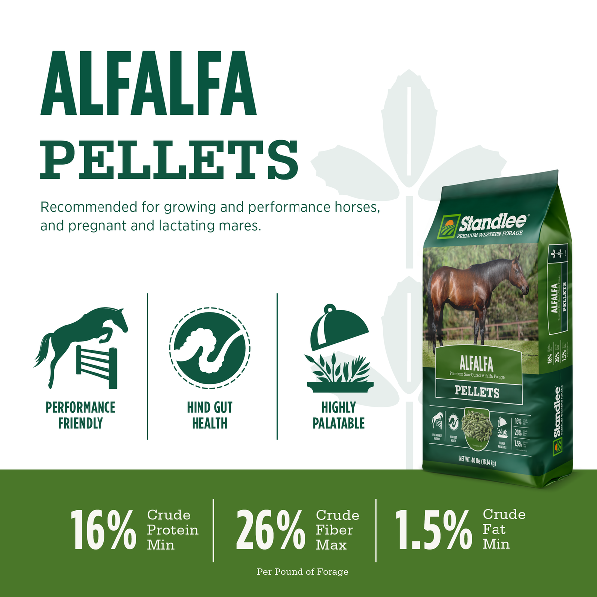 Alfalfa Pellets - 40lbs