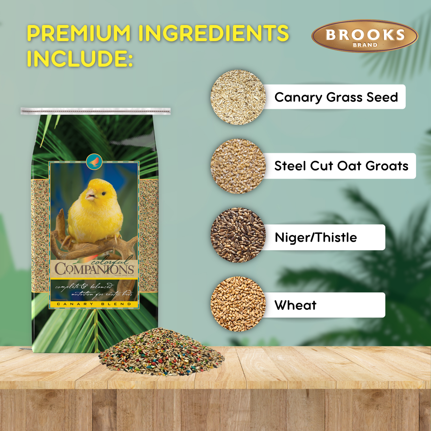 Colorful Companions Canary Blend - 25lb