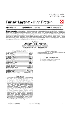 Purina Layena High Protein 4X10 623M - 40lb Case