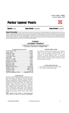 Purina Layena Pearls 4X6 620R - 24lb Case