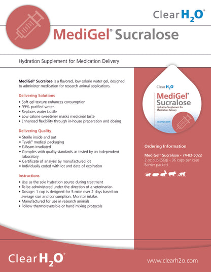 MediGel Sucralose 74-02-5022