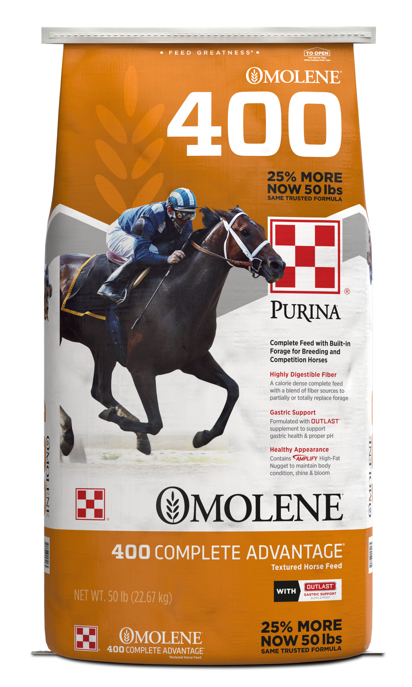Purina Omolene 400 Complete Advantage 35SN - 50lbs