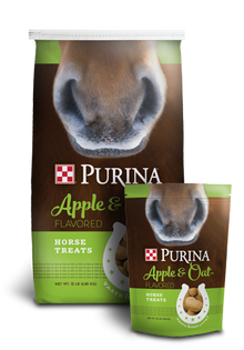 Purina Horse Treats - Apple & Oats Flavored 35BG - 15lb