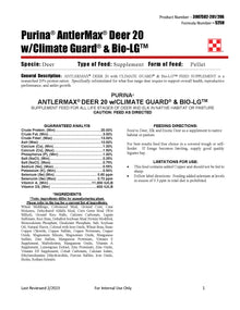 Purina AntlerMax Deer 20 CG LG 525N - 50lb