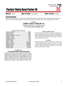 Purina Dairy Goat Parlor 16 554L - 50lb