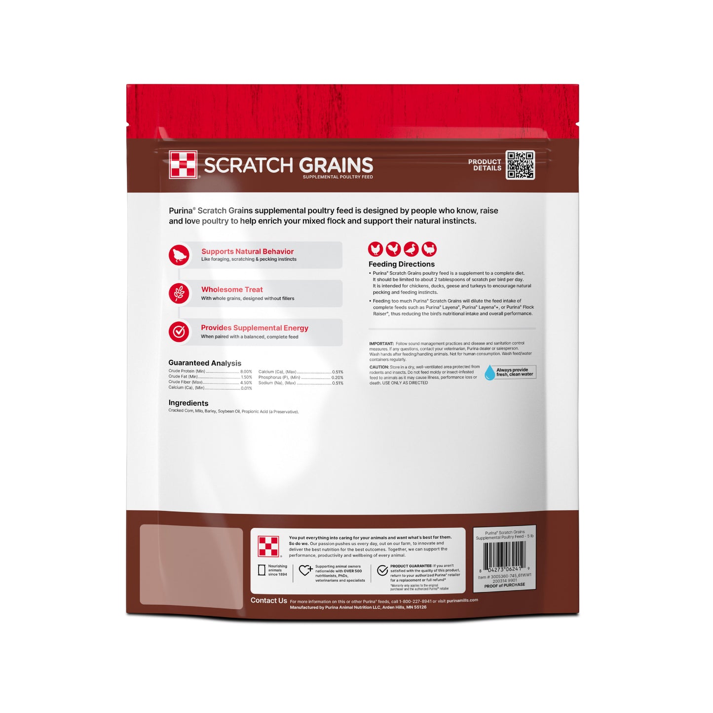 Purina Scratch Grain 61WW - 5lb
