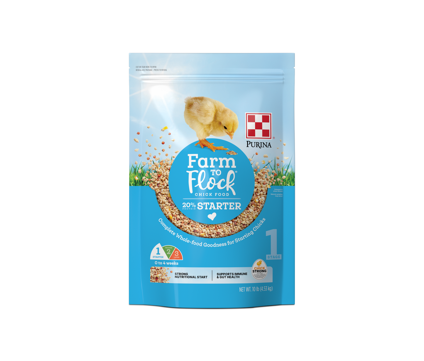 Purina Farm to Flock 20% Starter Chick - 10lb
