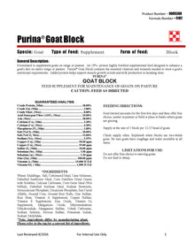 Purina Goat Block 5107 - 33lb