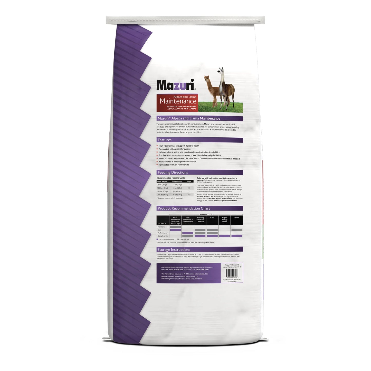 Mazuri Alpaca & Llama Maintenance Diet 561J