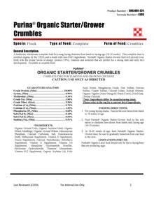 Purina Organic Starter/Grower L5GB - 35lb