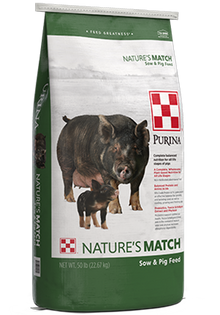 Purina Nature's Match Sow & Pig Complete 218M - 50lb