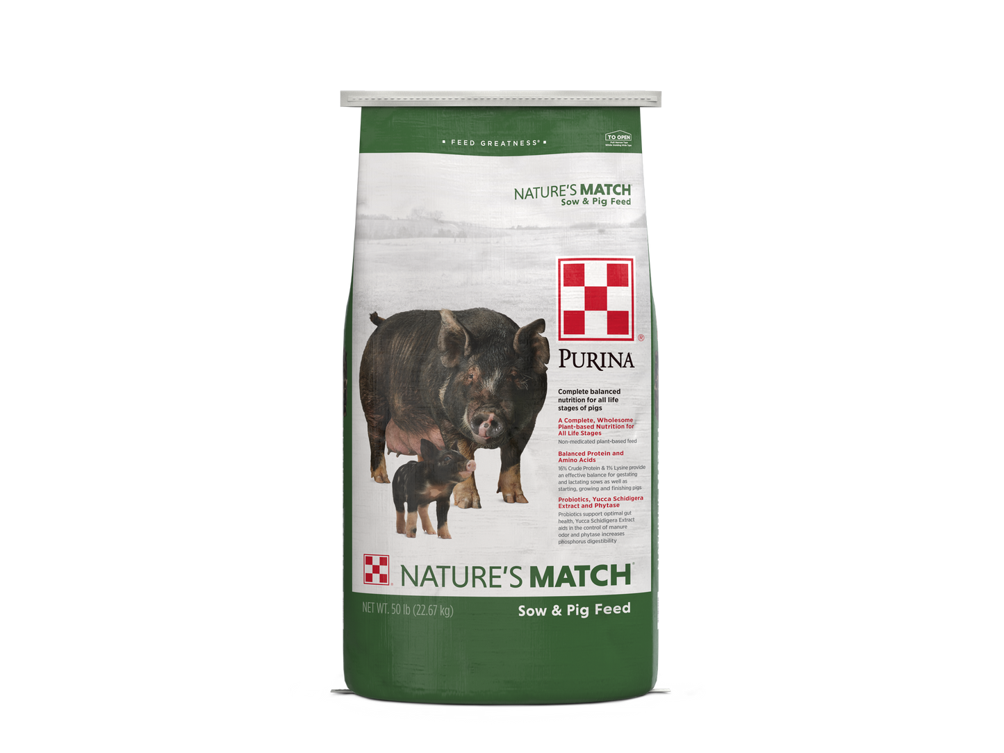 Purina Nature's Match Sow & Pig Complete 218M - 50lb