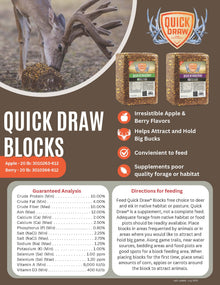 Quick Draw Berry Flavored Deer Attractant Block - 20lb