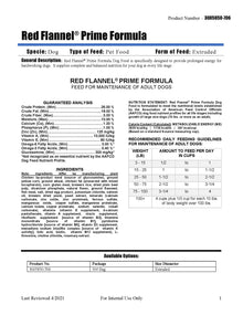 Red Flannel Prime Formula Dog Food 4738 - 50lb