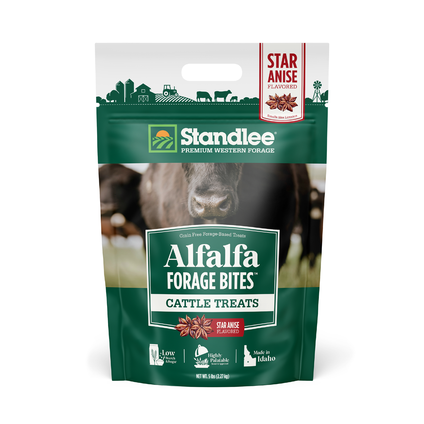Alfalfa Forage Bites for Cattle - Star Anise Flavored