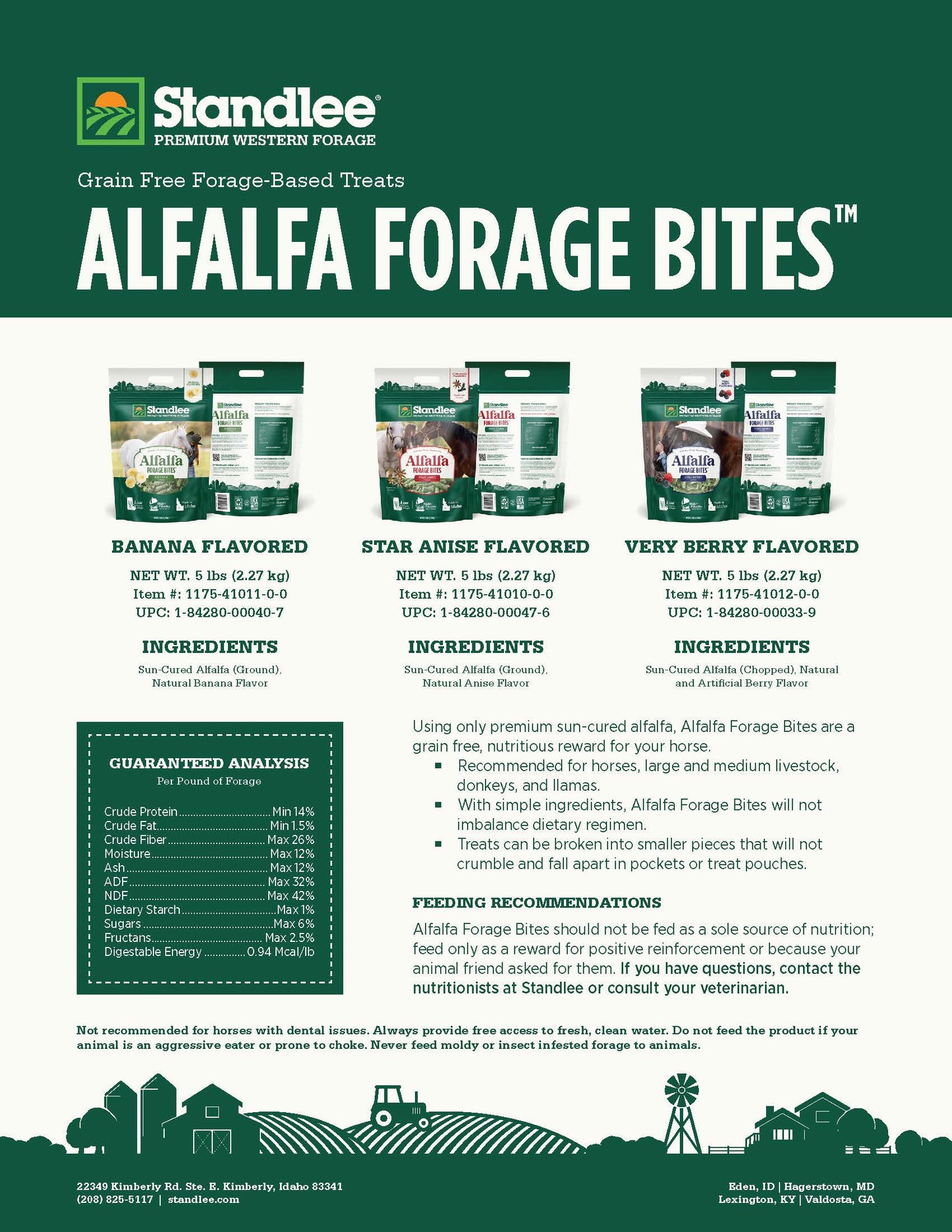 Alfalfa Forage Bites - Very Berry Flavored