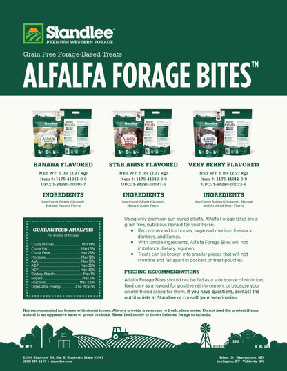 Alfalfa Forage Bites - Very Berry Flavored
