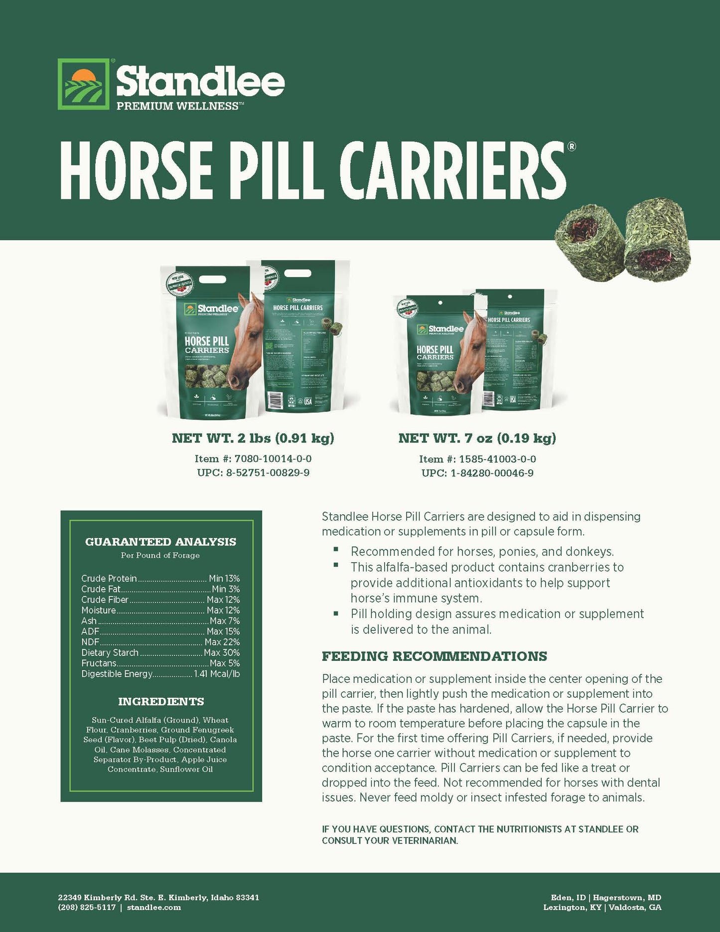 Horse Pill Carriers