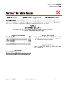 Purina Scratch Grain 61WW - 50lb