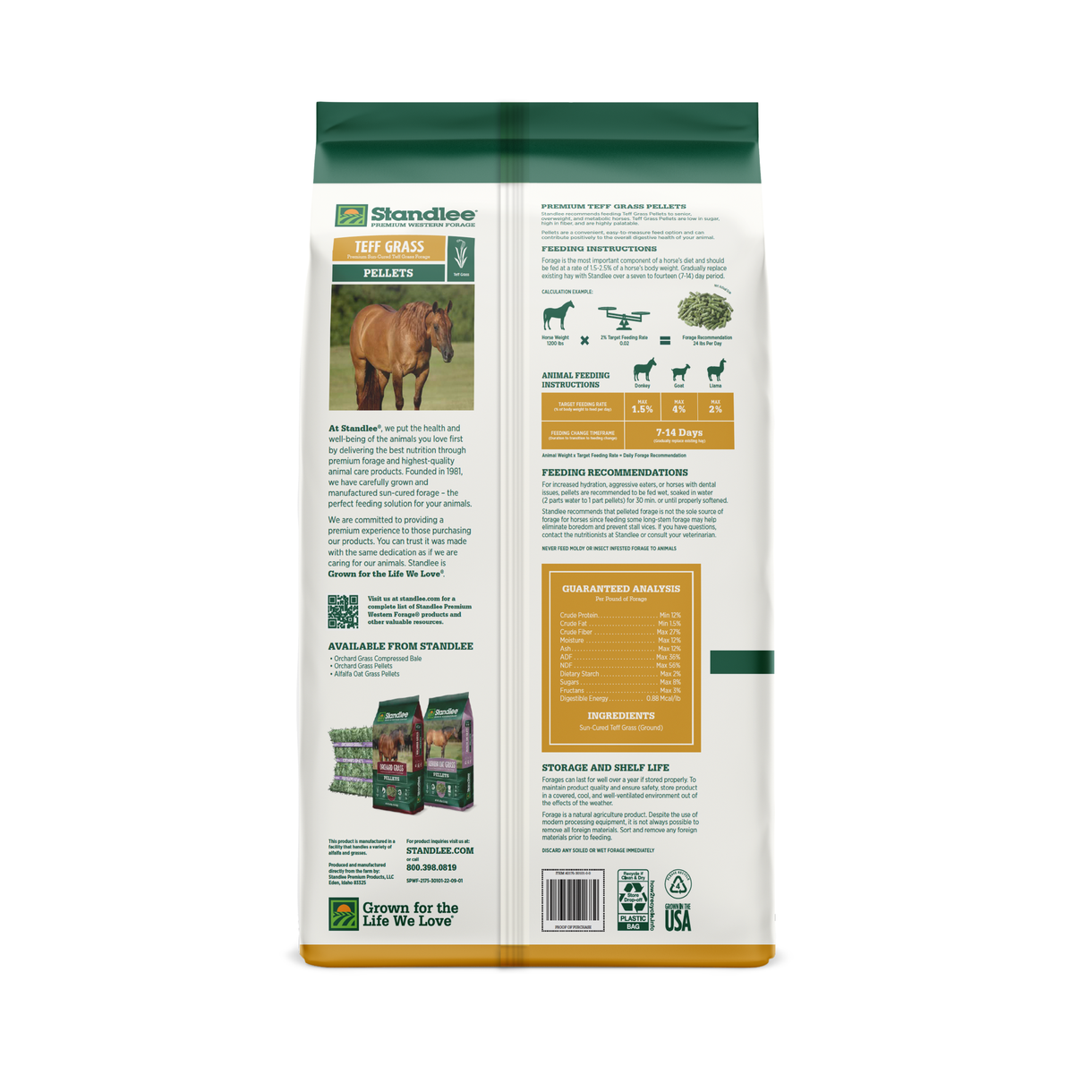 Teff Grass Pellets - 40lbs