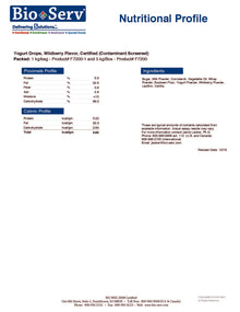 Yogurt Drops, Certified - Wildberry Flavored - 5kg