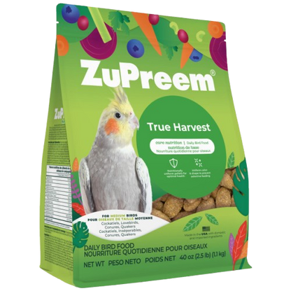 ZuPreem - True Harvest/Natural Medium Birds 20lb