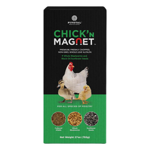 Chick'n Magnet poultry supplement. Black and green box.