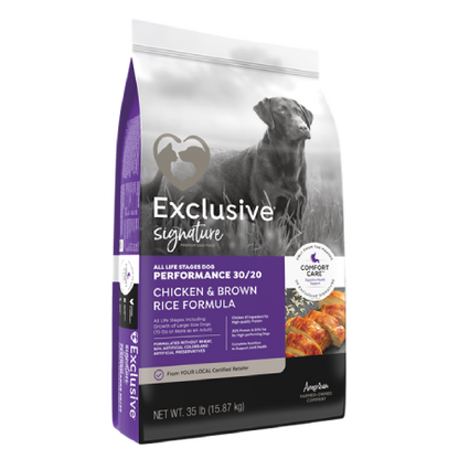 Exclusive Signature Performance 30/20 Chicken & Brown Rice Formula Dog Food& Brown Rice Formula Dog Food