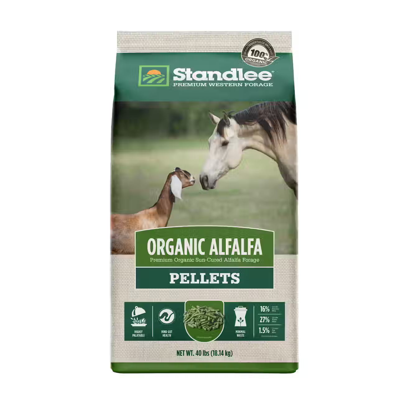 Organic Alfalfa Pellets - 40lbs
