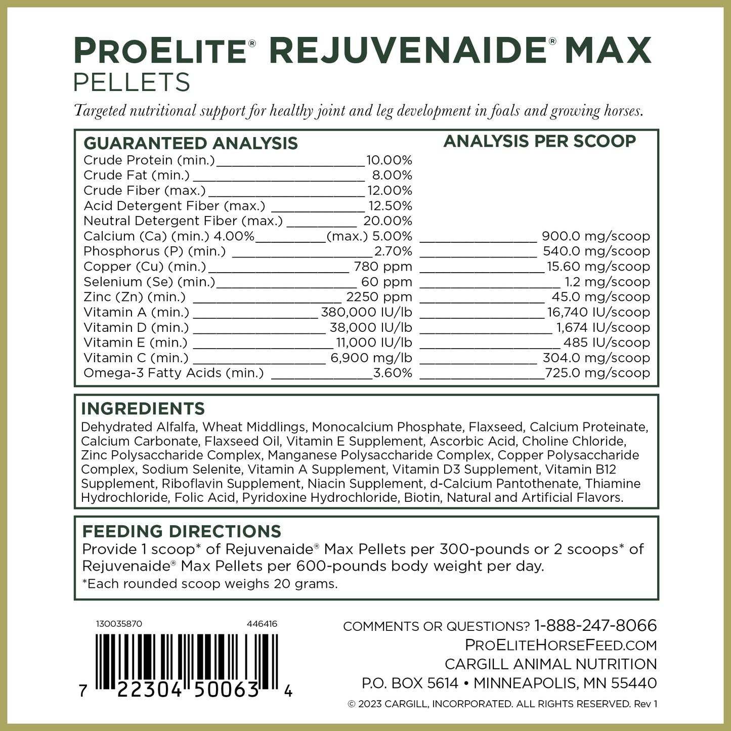 ProElite Rejuvenaide Max Pellet - 3lbs